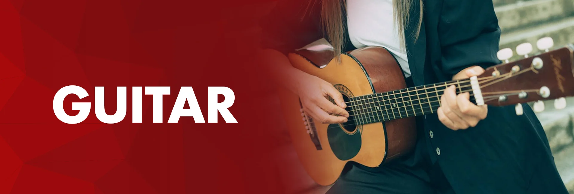 Guitar student learning chords, fingerstyle and solos at T-Series StageWorks