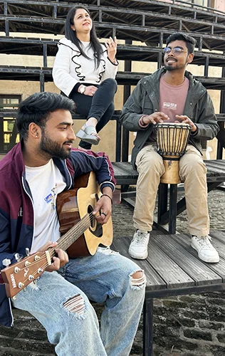 Students undergoing creative performing arts training at T-Series StageWorks Faridabad